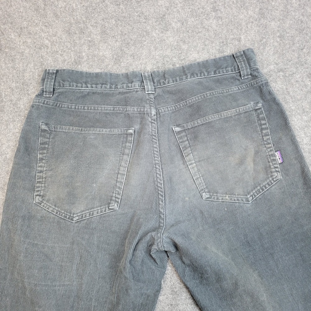 Patagonia Pants Mens 32R Dark Gray Corduroy Mid Rise Straight Leg Preppy Y2K - Picture 5 of 11